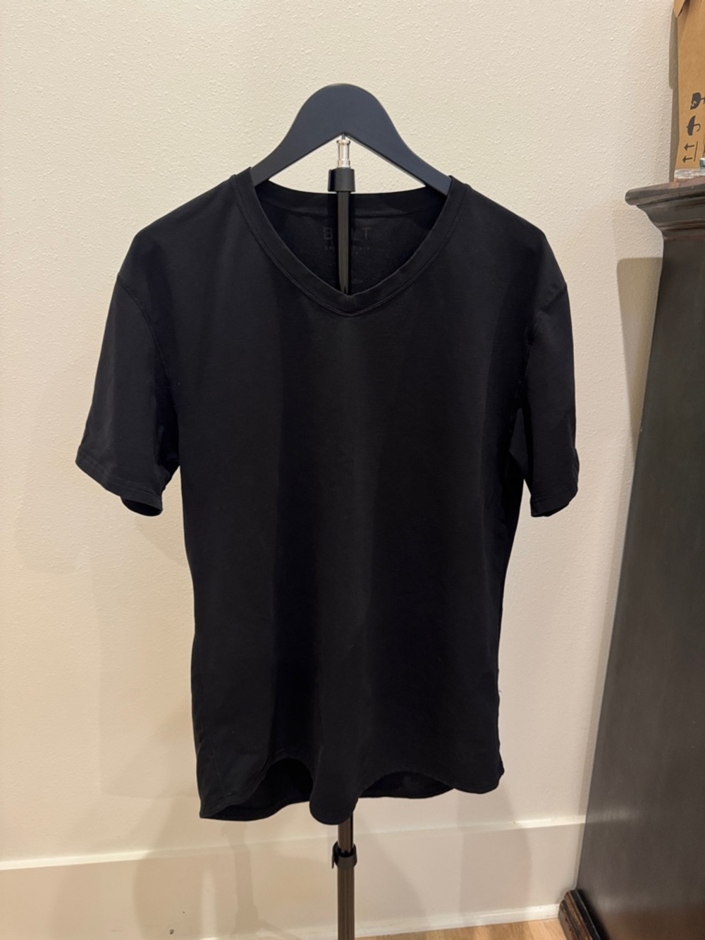 BYLT Basics Black Short Sleeve V-Neck Tee